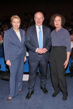 Wiedereröffnung des Kino International Franziska Giffey, Kai Wegner, Maria Schrader Offizielle Wiedereröffnung des Kino International in Berlin Karl-Marx-Allee, Datum: 03.03.2026 Copyright: xEventpress Kratschx
