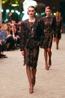 (260304) -- PARIS, March 4, 2026 -- A model presents a creation from the ready-to-wear Fall Winter 2026-2027 collections by Saint Laurent during the Paris Fashion Week in Paris, France, on March 3, 2026. (MeetEurope Handout via Xinhua) FRANCE-PARIS-FASHION WEEK-SAINT LAURENT WuxHuiwo 