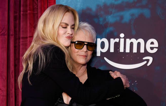 Nicole Kidman and Jamie Lee Curtis arrive on the red carpet at Prime Video s Scarpetta New York Premiere at Regal Union Square on Tuesday, March 3, 2026 in New York City.  NYP20260303203 JOHNxANGELILLO