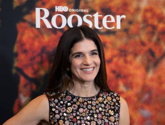 Liza Katzer arrives on the red carpet at the premiere of HBO Rooster on Tuesday, March 3, 2026 in New York City.  NYP20260303523 SERENAxXUxNING