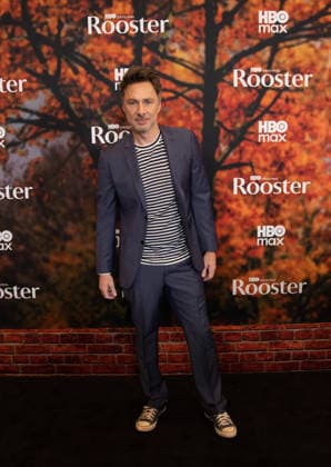 Zach Braff arrives on the red carpet at the premiere of HBO Rooster on Tuesday, March 3, 2026 in New York City.  NYP20260303531 SERENAxXUxNING