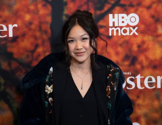 Grace Lu arrives on the red carpet at the premiere of HBO Rooster on Tuesday, March 3, 2026 in New York City.  NYP20260303540 SERENAxXUxNING