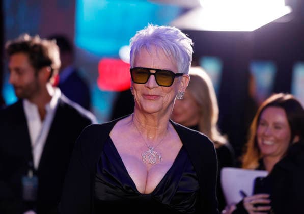 Jamie Lee Curtis arrives on the red carpet at Prime Video s Scarpetta New York Premiere at Regal Union Square on Tuesday, March 3, 2026 in New York City.  NYP20260303210 JOHNxANGELILLO