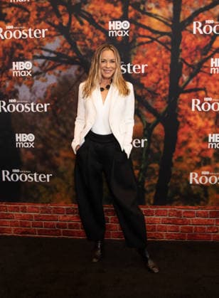 Maria Bello arrives on the red carpet at the premiere of HBO Rooster on Tuesday, March 3, 2026 in New York City.  NYP20260303539 SERENAxXUxNING