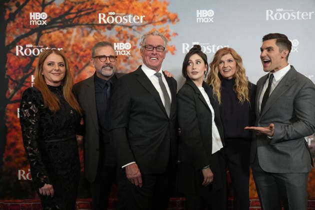 March 3, 2026, New York, Ny, USA: Cast poses on the red carpet premiere for HBO original comedy series Rooster,.787 Seventh Avenue, NYC.March 3, 2026. . Red carpet premiere for HBO original comedy series Rooster,.787 Seventh Avenue, NYC.March 3, 2026. New York USA - ZUMAms4_ 20260303_faf_ms4_034 Copyright: xSoniaxMoskowitzxGordonx