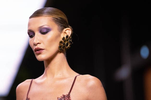 PFW - Bella Hadid Models For Saint Laurent US model Bella Hadid presents a creation for Saint Laurent for the Women s Ready to Wear Fall Winter 2026-2027 collection fashion show as part of the Paris Women Fashion Week (PFW), in Paris, on March 3, 2026. Photo by Alexis Jumeau ABACAPRESS.COM Paris France  Copyright: xJumeauxAlexis ABACAx