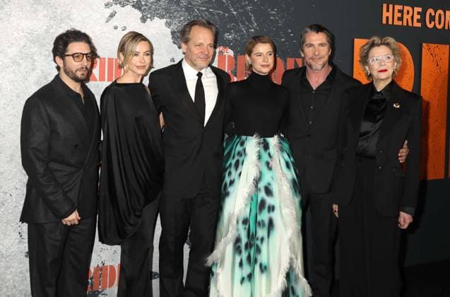 March 3, 2026, New York, New York, USA: Actors JOHN MAGARO, JULIANNE HOUGH, PETER SARSGAARD, JESSIE BUCKLEY, CHRISTIAN BALE, and ANNETTE BENING seen at the arrivals for the New York premiere of The Bride held at The Rose Theater at Jazz at Lincoln Center. New York USA  - ZUMAk03_ 20260303_zaf_k03_127 Copyright: xNancyxKaszermanx