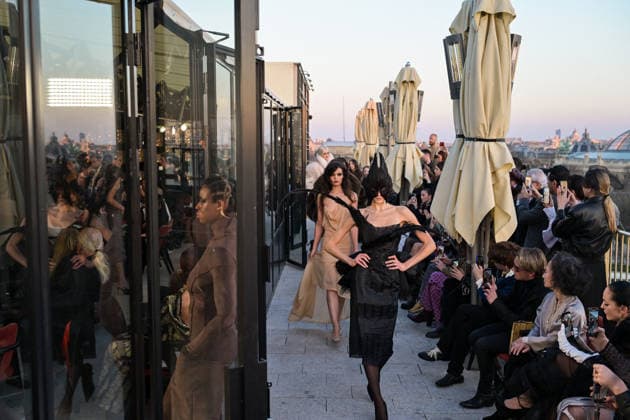 PFW - Pressiat Runway A model walks the runway during the Pressiat Womenswear Fall Winter 2026-2027 show as part of Paris Fashion Week on March 03, 2026 in Paris, France. Photo by Jana Call me J ABACAPRESS.COM Paris Ile de France France  Copyright: xJanaxCallxmexJ ABACAx