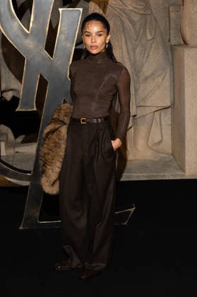 PFW - Saint Laurent Front Row Zoe Kravitz attends the Saint Laurent Womenswear Fall Winter 2026-2027 show as part of Paris Fashion Week on March 03, 2026 in Paris, France. Photo by ABACAPRESS.COM Paris France  Copyright: xABACAx