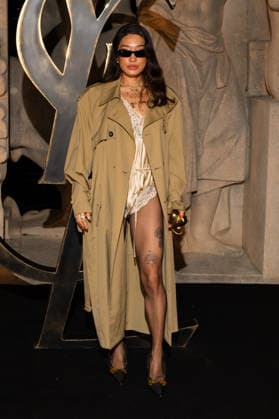 PFW - Saint Laurent Front Row Peggy Gou attends the Womenswear Fall Winter 2026-2027 show as part of Paris Fashion Week on March 03, 2026 in Paris, France. Photo by Laurent Zabulon ABACAPRESS.COM Paris France  Copyright: xZabulonxLaurent ABACAx