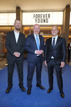03.03.2026, Heinrich-Georg Kloster, Kai Wegner und Christian Bräuer, Wiedereröffnung des Kino International nach Sanierung, Berlin, Berlin Deutschland, Germany