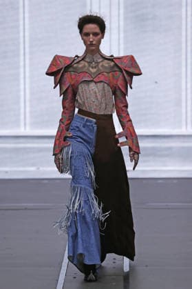 PFW - Anrealage Fecales Runway A model walks the runway during the Anrealage Womenswear Fall Winter 2026-2027 show as part of Paris Fashion Week on March 03, 2026 in Paris, France. Photo by Alain Gil Gonzalez ABACAPRESS.COM Paris France  Copyright: xGonzalezxAlain-Gil ABACAx