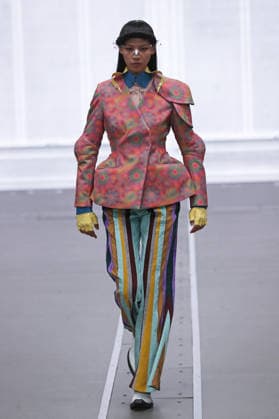 PFW - Anrealage Fecales Runway A model walks the runway during the Anrealage Womenswear Fall Winter 2026-2027 show as part of Paris Fashion Week on March 03, 2026 in Paris, France. Photo by Alain Gil Gonzalez ABACAPRESS.COM Paris France  Copyright: xGonzalezxAlain-Gil ABACAx