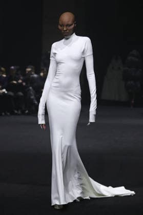 PFW - Matieres Fecales Runway A model walks the runway during the Matieres Fecales Womenswear Fall Winter 2026-2027 show as part of Paris Fashion Week on March 03, 2026 in Paris, France. Photo by Alain Gil Gonzalez ABACAPRESS.COM Paris France  Copyright: xGonzalezxAlain-Gil ABACAx