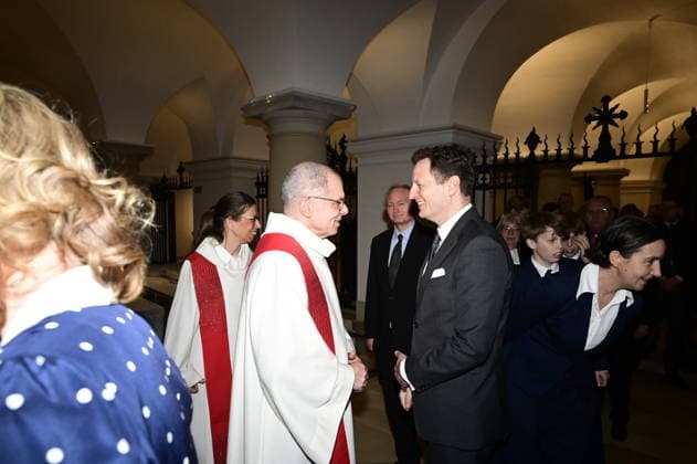 Stefan Scholpp und Georg Friedrich Prinz von Preußen bei der Wiedereröffnung der Hohenzollerngruft im Berliner Dom. Berlin, 01.03.2026 *** Stefan Scholpp and Georg Friedrich Prince of Prussia at the reopening of the Hohenzollern crypt in Berlin Cathedral Berlin, 01 03 2026 Copyright: xMatthiasxWehnertx