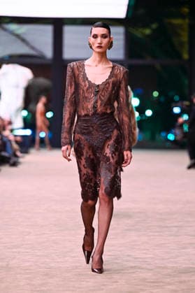 Saint Laurent fashion show Womens Ready to Wear Fall Winter 2026 2027 Collection during Paris Fashion Week PFW on March 3, 2026 Saint Laurent fashion show Womens Ready to Wear Fall Winter 2026 2027 Collection during Paris Fashion Week PFW on March 3, 2026 Paris France  Copyright: xAgencex xBestimagexAgencex xBestimagex