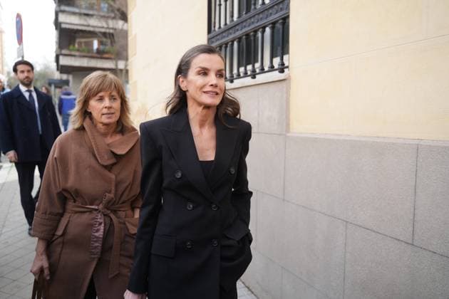Spanish Queen Letizia during burial of Fernando Onega in Madrid on Wednesday, 4 March 2026. Cordon Press 