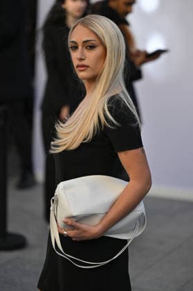 PFW Courreges Outside Arrivals Influencer arriving at Courreges show during Fashion Week in Paris, France on March 4, 2026. Photo by Julien Reynaud APS-Medias ABACAPRESS.COM Paris France  Copyright: xReynaudxJulien APS-Medias ABACAx