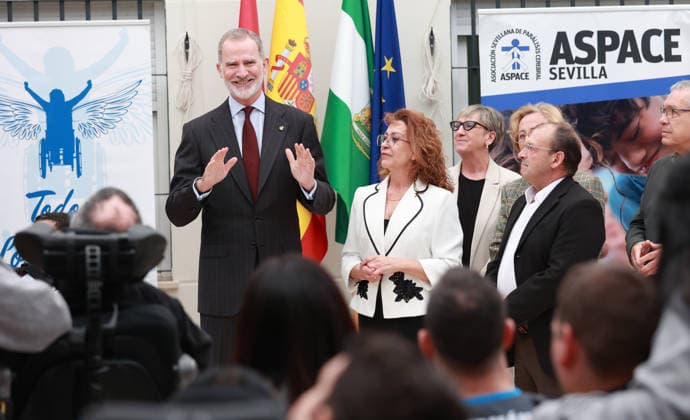 Felipe VI visits the Town Hall of Dos Hermanas Seville King Felipe VI visits the Comprehensive Care Center for People with Cerebral Palsy Aspace Seville On March 4, 2026 in Dos Hermanas, Seville Andalusia, Spain Felipe VI will tour the facilities of Aspace, to make visible the work of people with cerebral palsy and show the commitment and support of the Spanish institutions to promote the social participation of all people in this group 04 MARCH 2026 Rocí Dos Hermanas, Sevilla Andalucia Dos Hermanas, Sevilla Andalucia Spain  Copyright: xRocioxRuzx 7337270