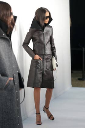 PFW - Courreges - Backstage - Womenswear A model poses backstage prior to the Courrèges Womenswear Fall Winter 2026-2027 show as part of Paris Fashion Week on March 04, 2026 in Paris, France. Photo by Gonzalez Alain-Gil ABACAPRESS.COM Paris Ile-de-France France  Copyright: xGonzalezxAlain-Gil ABACAx
