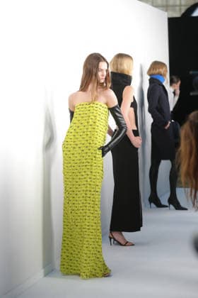 PFW - Courreges - Backstage - Womenswear Lulu Tenney poses backstage prior to the Courrèges Womenswear Fall Winter 2026-2027 show as part of Paris Fashion Week on March 04, 2026 in Paris, France. Photo by Gonzalez Alain-Gil ABACAPRESS.COM Paris Ile-de-France France  Copyright: xGonzalezxAlain-Gil ABACAx