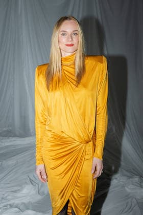 PFW - Balmain Front Row Diane Kruger on the front row of the Balmain fashion show as part of Paris Fashion Week Fall 2026 on March 4, 2026 in Paris, France. Photo by Alexis Jumeau ABACAPRESS.COM Paris France  Copyright: xJumeauxAlexis ABACAx
