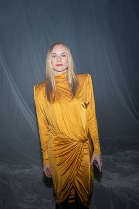 PFW - Balmain Front Row Diane Kruger on the front row of the Balmain fashion show as part of Paris Fashion Week Fall 2026 on March 4, 2026 in Paris, France. Photo by Alexis Jumeau ABACAPRESS.COM Paris France  Copyright: xJumeauxAlexis ABACAx