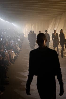 PFW - Balmain Runway A model walks the runway during the Balmain Womenswear Fall Winter 2026-2027 show as part of Paris Fashion Week on March 04, 2026 in Paris, France. Photo by Alexis Jumeau ABACAPRESS.COM Paris France  Copyright: xJumeauxAlexis ABACAx