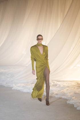 PFW - Balmain Runway A model walks the runway during the Balmain Womenswear Fall Winter 2026-2027 show as part of Paris Fashion Week on March 04, 2026 in Paris, France. Photo by Alexis Jumeau ABACAPRESS.COM Paris France  Copyright: xJumeauxAlexis ABACAx