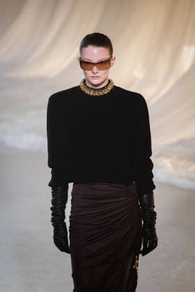 PFW - Balmain Runway A model walks the runway during the Balmain Womenswear Fall Winter 2026-2027 show as part of Paris Fashion Week on March 04, 2026 in Paris, France. Photo by Alexis Jumeau ABACAPRESS.COM Paris France  Copyright: xJumeauxAlexis ABACAx
