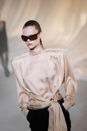 PFW - Balmain Runway A model walks the runway during the Balmain Womenswear Fall Winter 2026-2027 show as part of Paris Fashion Week on March 04, 2026 in Paris, France. Photo by Alexis Jumeau ABACAPRESS.COM Paris France  Copyright: xJumeauxAlexis ABACAx