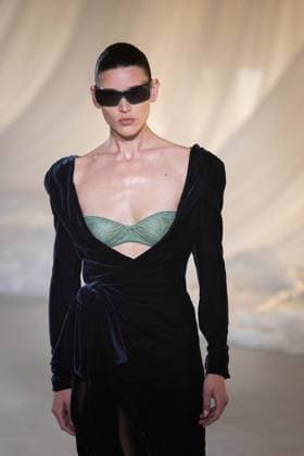 PFW - Balmain Runway A model walks the runway during the Balmain Womenswear Fall Winter 2026-2027 show as part of Paris Fashion Week on March 04, 2026 in Paris, France. Photo by Alexis Jumeau ABACAPRESS.COM Paris France  Copyright: xJumeauxAlexis ABACAx