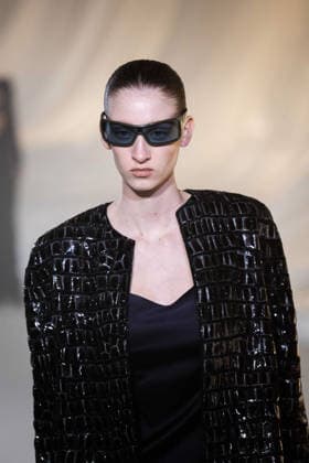 PFW - Balmain Runway A model walks the runway during the Balmain Womenswear Fall Winter 2026-2027 show as part of Paris Fashion Week on March 04, 2026 in Paris, France. Photo by Alexis Jumeau ABACAPRESS.COM Paris France  Copyright: xJumeauxAlexis ABACAx