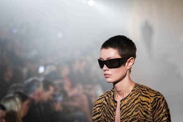 PFW - Balmain Runway A model walks the runway during the Balmain Womenswear Fall Winter 2026-2027 show as part of Paris Fashion Week on March 04, 2026 in Paris, France. Photo by Alexis Jumeau ABACAPRESS.COM Paris France  Copyright: xJumeauxAlexis ABACAx