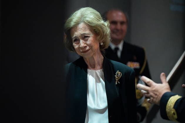 Queen Sofia Visits The Exhibition The Flag That Came From The Sea. The Colours That Identify Us Queen Sofia of Spain visits the exhibition The flag that came from the sea. The colours that identify us at the Naval Museum in Madrid. Madrid Spain Copyright: xAtilanoxGarciax xSOPAxImagesx photos07147