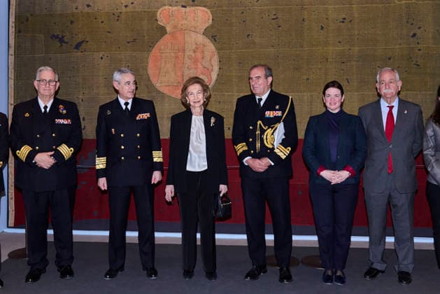 March 4, 2026, Madrid, Madrid, Spain: QUEEN SOFIA visits the exhibition The flag that came from the sea. The colours that identify us Madrid Spain - ZUMAc260 20260304_zep_c260_021 Copyright: xMikexChicorrox