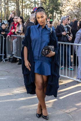 PFW Stella McCartney Outside Arrivals NB Angel Arutura arrived at the Stella McCartney Womenswear Fall Winter 2026-2027 show as part of Paris Fashion Week on March 04, 2026 in Paris, France. Photo by Nasser Berzane ABACAPRESS.COM Paris France  Copyright: xBerzanexNasser ABACAx