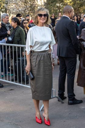 PFW Stella McCartney Outside Arrivals NB Helen Hunt arrived at the Stella McCartney Womenswear Fall Winter 2026-2027 show as part of Paris Fashion Week on March 04, 2026 in Paris, France. Photo by Nasser Berzane ABACAPRESS.COM Paris France  Copyright: xBerzanexNasser ABACAx