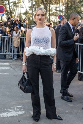 PFW Stella McCartney Outside Arrivals NB Emma Brooks arrived at the Stella McCartney Womenswear Fall Winter 2026-2027 show as part of Paris Fashion Week on March 04, 2026 in Paris, France. Photo by Nasser Berzane ABACAPRESS.COM Paris France  Copyright: xBerzanexNasser ABACAx