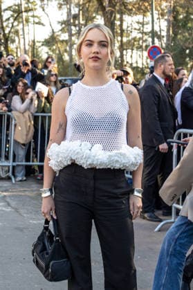 PFW Stella McCartney Outside Arrivals NB Emma Brooks arrived at the Stella McCartney Womenswear Fall Winter 2026-2027 show as part of Paris Fashion Week on March 04, 2026 in Paris, France. Photo by Nasser Berzane ABACAPRESS.COM Paris France  Copyright: xBerzanexNasser ABACAx