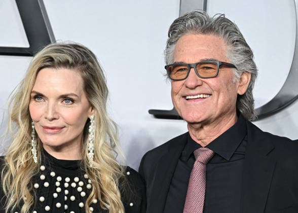 Michelle Pfeiffer and Kurt Russell attends The Madison UK Premiere at Cineworld Leicester Square in London, England. UK. Wednesday 4th March 2026. Copyright: xJamesxWarrenx THE MADISON - UK PREMIERE160