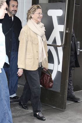 NEW YORK, NY- MARCH 4: Annette Bening seen at Good Morning America on March 4, 2026 in New York City. Copyright: xRWx