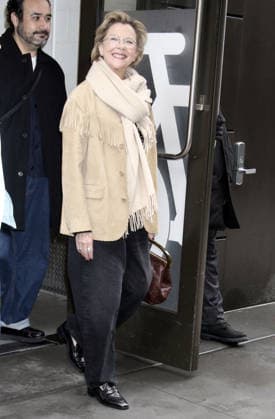 NEW YORK, NY- MARCH 4: Annette Bening seen at Good Morning America on March 4, 2026 in New York City. Copyright: xRWx