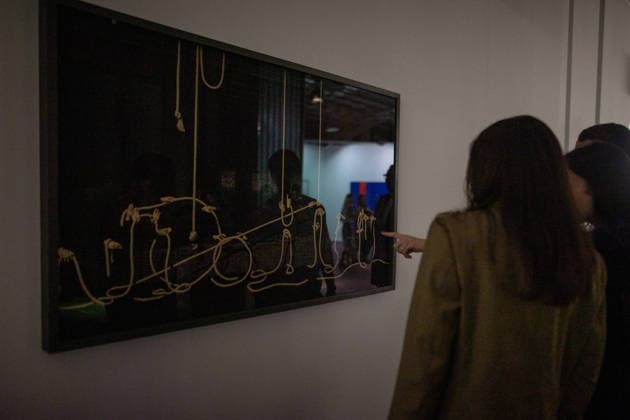 Opening of ARCO (Spain s International Contemporary Art Fair) in Madrid, Spain - 04 Mar 2026 People seen viewing works of art in one of the halls of IFEMA during the opening of ARCO (Spain s International Contemporary Art Fair) at its 45th edition at the IFEMA exhibition center. Madrid Spain Copyright: xDavidxCanalesx xSOPAxImagesx DCARCO260304-20