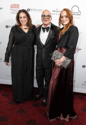 March 4, 2026, Bronx, New York, USA: Johanna Bennett, Leszek Lukas Barwinski-Brown and Antonia Bennett attend Lang Lang International Music Foundation bi-annual gala at Metropolitan Club in New York, NY on March 4, 2026. Bronx USA - ZUMAr339 20260304_znp_r339_059 Copyright: xLevxRadinx