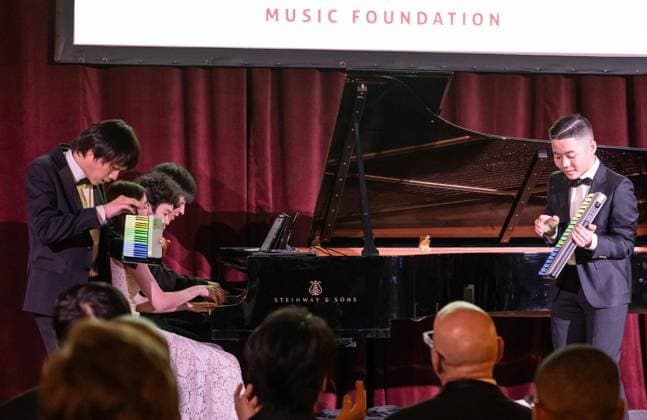 March 4, 2026, Bronx, New York, USA: Young musicians recipients of the foundation perform during Lang Lang International Music Foundation bi-annual gala at Metropolitan Club in New York, NY on March 4, 2026. Bronx USA - ZUMAr339 20260304_znp_r339_068 Copyright: xLevxRadinx
