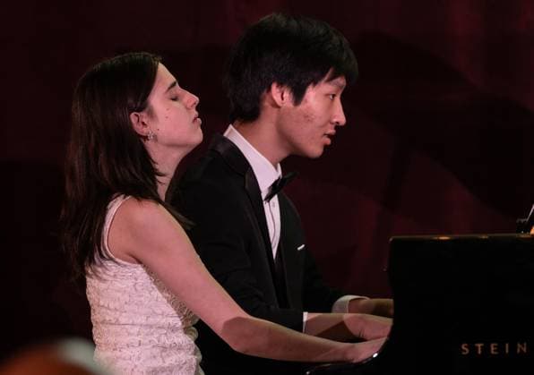 March 4, 2026, Bronx, New York, USA: Young musicians, recipients of foundation Anna Kesselman and Ryan Wang perform during Lang Lang International Music Foundation bi-annual gala at Metropolitan Club in New York, NY on March 4, 2026. Bronx USA - ZUMAr339 20260304_znp_r339_076 Copyright: xLevxRadinx