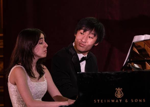 March 4, 2026, Bronx, New York, USA: Young musicians, recipients of foundation Anna Kesselman and Ryan Wang perform during Lang Lang International Music Foundation bi-annual gala at Metropolitan Club in New York, NY on March 4, 2026. Bronx USA - ZUMAr339 20260304_znp_r339_078 Copyright: xLevxRadinx