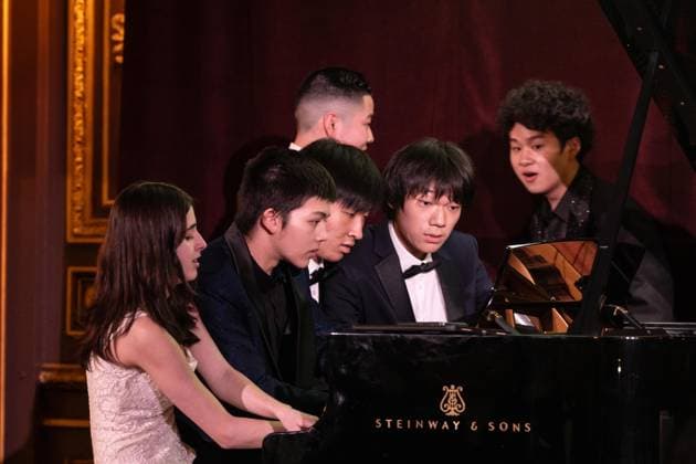 March 4, 2026, Bronx, New York, USA: Young musicians, recipients of foundation perform during Lang Lang International Music Foundation bi-annual gala at Metropolitan Club in New York, NY on March 4, 2026. Bronx USA - ZUMAr339 20260304_znp_r339_109 Copyright: xLevxRadinx