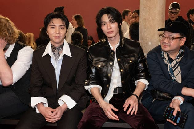 PFW - Acne Studios Front Row Johnny, Seo Yeongho and Win Metawin attend the Acne Studios Womenswear Fall Winter 2026-2027 show as part of Paris Fashion Week on March 04, 2026 in Paris, France. Photo by Laurent Zabulon ABACAPRESS.COM Paris France  Copyright: xZabulonxLaurent ABACAx